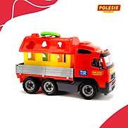Xe tải Volvo chở ngôi nhà thú cưng đồ chơi - Polesie Toys