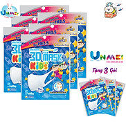 Combo Unmei - Bộ 6 Khẩu trang dành cho bé Unicharm 3D Mask Kid Ngăn được