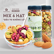 Hạt dinh dưỡng mix 6 loại TANU NUTS hũ 500g 350g hạt ngũ cốc cho bà bầu