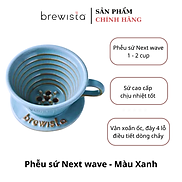 Phễu lọc cà phê Next Wave sứ cao cấp Brewista Dripper - màu xanh ngọc  Kèm