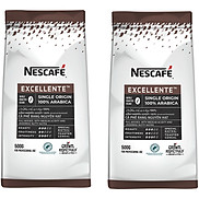 Combo 2 bịch cà phê rang nguyên hạt Nescafé Excellente bịch 500g