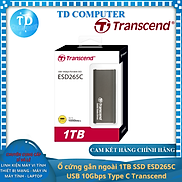 Ổ cứng gắn ngoài 1TB SSD ESD265C USB 10Gbps Type C Transcend