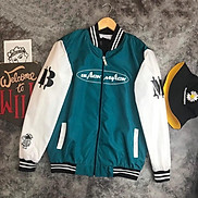 Áo Khoác Bomber Jacket Dù 2 Lớp BLACK MIACK Varsity Form Rộng Nam Nữ