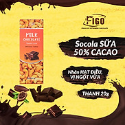 Milk Chocolate Hạt điều 20g 50% cacao FIGO VIET NAM  ĐỒ ĂN VẶT NGON