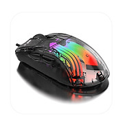 Chuột chơi game có dây XUNFOX XYH10 thiết kế trong suốt với đèn led RGB