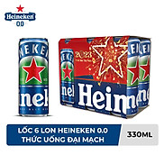 Lốc 6 Lon Thức Uống Đại Mạch Heineken 0.0 330ml