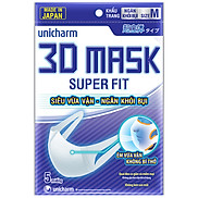 Khẩu Trang 3D Mask Gói 5 Cái Ngăn Khói Bụi Super Fit Size M 3D Mask KID