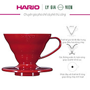 Phễu Pha Cà Phê Gốm Sứ Màu Đỏ 1 Cup Hario V60 Coffee Dripper Ceramic 01