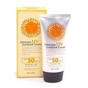 Kem nền chống nắng và dưỡng ẩm Intensive UV Sun Block 3W Clinic SPF 50+