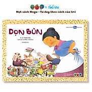 Sách Ehon Phát triển tư duy cho bé 3+ tuổi - Dọn bùn Tranh truyện Ehon