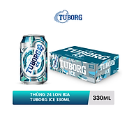 Thùng 24 lon bia Tuborg Ice 330ml