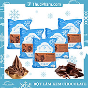 Combo 5 Gói Bột Làm Kem Tươi ThucPham.Com Vị Chocolate- Túi 1kg