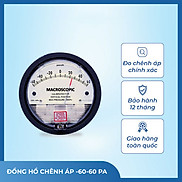 Đồng hồ chênh áp Macroscopic dải đo -60-60Pa