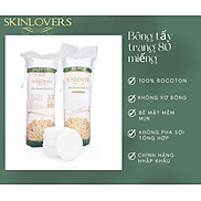 Bông Tẩy Trang Skinlovers 80 Miếng Sản Xuất Từ 100% Bông Bocoton Tự Nhiên
