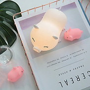 Đèn Ngủ Silicone Trang Trí Nhiều Màu Sắc Hình Heo Dễ Thương - Cute Pig