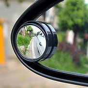Gương cầu lồi xoay 360 độ có viền chiếu hậu điểm mù ô tô xe máy ĐK 5cm