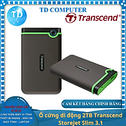 Ổ cứng di động 2TB Transcend StoreJet Slim 3.1 25M3S - Hàng chính hãng
