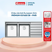 Chậu rửa bát Konox, European Series, Model Premium KS11650 2B