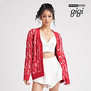 GIGI - Áo khoác cardigan nữ dáng dài thời trang G1302K222719-54