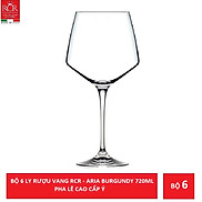 Bộ 6 ly rượu vang pha lê Ý RCR Aria Burgundy 720ml