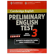 Cambridge Preliminary English Test 3 Student s Book with Answers Reprint