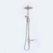 Bộ sen cây tắm đứng , vòi tắm nóng lạnh SUS 304 điều chỉnh 3 chế độ cao