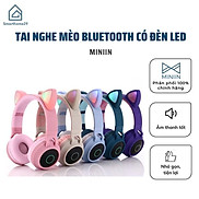 Tai Nghe Mèo Bluetooth Có Đèn LED Đáng Yêu