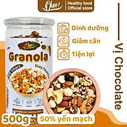 Ngũ Cốc Granola Dinh Dưỡng 3 Vị Mật ong - Matcha - Chocolate, 50% Yến Mạch