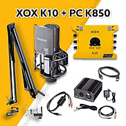 Bộ Mic Hát Livestream Soundcard XOX K10 2020 & Mic TAKSTAR PC K850 Chất