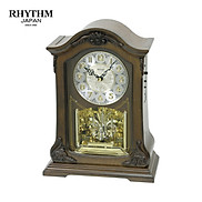 Đồng hồ Để bàn Rhythm CRH209UR06 Kt 21.0 x 37.0 x 12.5cm, Vỏ gỗ. Dùng Pin.