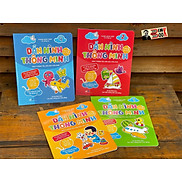 Bộ 4 tập DÁN HÌNH THÔNG MINH Cho bé 1-5 tuổi sách tương tác vừa học vừa
