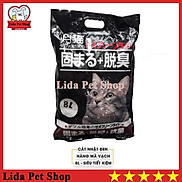 Cát Nhật Đen cho mèo vón cục, khử mùi 8L - Cát mèo - Lida Pet Shop