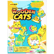 Bộ Tranh Gỗ Tô Màu DIY Paint Your Wooden Cats - Colorkit KIT-C030