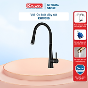 Vòi rửa bát dây rút KONOX KN1901B hợp kim đồng 61% tiêu chuẩn Châu Âu