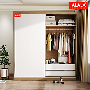 Tủ quần áo ALALA265 1m8x2m gỗ HMR chống nước - www.ALALA.vn - 0939.622220