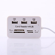 Bộ Chia USB 3 Cổng 2.0 + Đầu Đọc Thẻ Nhớ Đa Năng