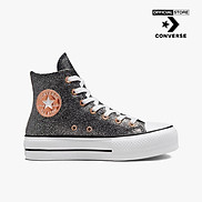 CONVERSE - Giày sneakers cổ cao nữ Chuck Taylor All Star Lift A01301C-0050