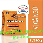 Combo 2 gói 1.3KG Thức ăn cho mèo con & mèo trưởng thành Minino Tuna