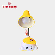 Đèn bàn Điện Quang ĐQ DKL04 BW kiểu trẻ em, vàng trắng, bóng warmwhite