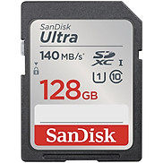 Thẻ nhớ SDXC SanDisk Ultra 140MB s 128GB - Hàng Nhập Khẩu