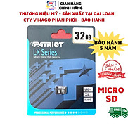 Thẻ Nhớ PATRIOT 32GB, 64GB, 128GB Micro SD - Hàng Chính Hãng
