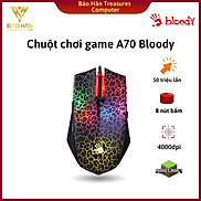 Chuột Chơi Game Có Dây A4tech A70 4000DPI 8 Nút Đen - Hàng Chính Hãng