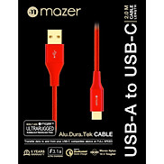 Dây Cáp Mazer ALU.DURA.TEK USB-A to USB-C Cable 3.1A 2m - hàng chính hãng