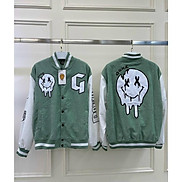 Áo Khóac nhung thêu Jacket Varsity Graffiti V3 shopanamy