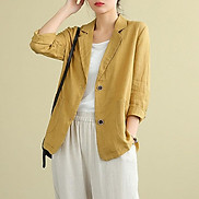 Áo vest Linen dáng lửng, chất liệu vải linen tự nhiên