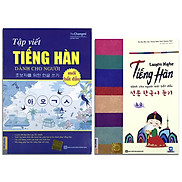 Combo 2 cuốn Tập Viết Tiếng Hàn Dành Cho Người Mới Bắt Đầu + Luyện Nghe