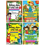 Sách - Combo 4 Quyển Đồng Dao Cho Bé + Truyện Ngụ Ngôn Và Câu Hỏi Thực