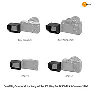 SmallRig Sunhood - Che nắng màn hình Sony A7S3 A7C ZV-1 FX3 code 3206