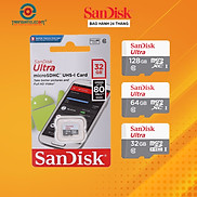 Thẻ Nhớ MicroSDHC SanDisk Ultra 32GB 64GB 128GB 256GB dùng cho camera