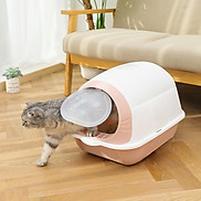 Nhà vệ sinh cho mèo có nắp đậy - Khay chậu cát vệ sinh cho mèo tiện lợi